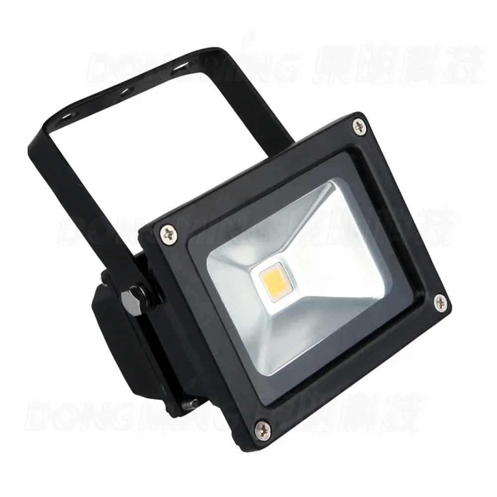 

Free shipping low price black cover 10W LED Flood light warm white IP65 900LM AC85-265V RGB LED floodlight outdoor light