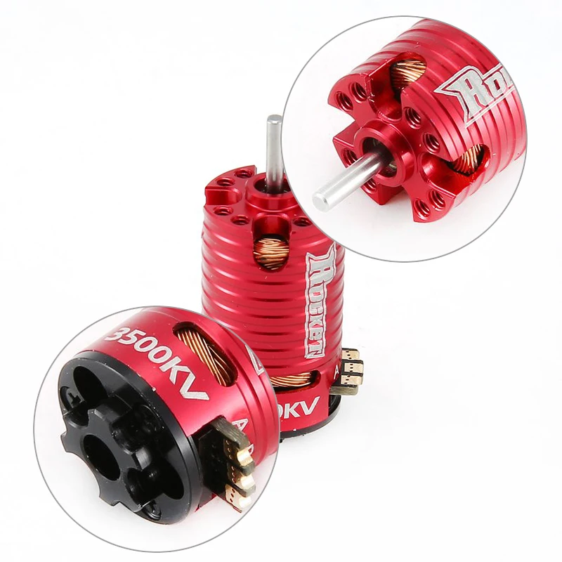 Rocket Mini 1410 2500KV 3500KV 5500KV 7500KV 9500KV Brushless Motor 18A ESC for Kyosho Mr03 Pro Atomic DRZ 1/24 1/28 1/32 RC Car