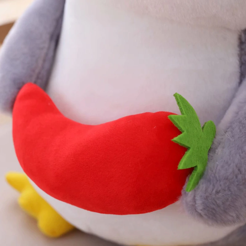 25-45cm Friut-Hugging Penguin Pluszowe miękkie wypchane zabawki dla dzieci Wystrój pokoju dziecięcego Prezenty urodzinowe