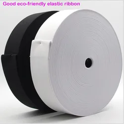 Good Black or White Elastic Bands Wide From 15mm to 60mm Braided Elastic Ribbon Elastics Bands Garment Accessory 1lot=3yards