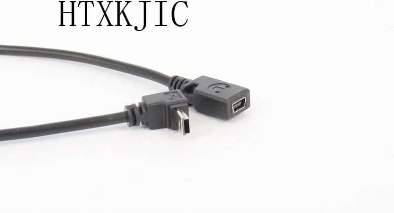 Porta MP3 5 pusb Mini linea dati ad angolo retto bend Mini USB maschio a femmina linea estesa