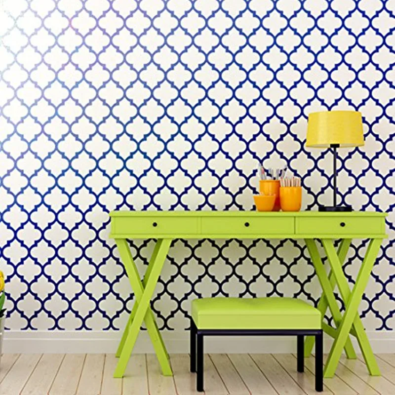 1pc Moroccan Pattern Template Stencils For Wall Furniture Fabric Painting Home Decorative