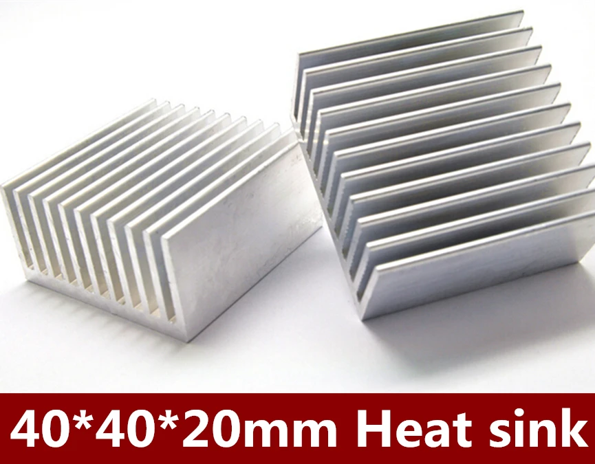 

Hot sale 10PCS/LOT Aluminum Heat Sink DIY 40*40*20mm radiator cooling Free shipping
