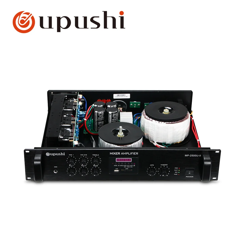 Oupushi-AMPLIFICADOR DE audio Pa con bluetooth para el hogar, sistema de sonido envolvente, compatible con control remoto, tarjeta SD USb, FM