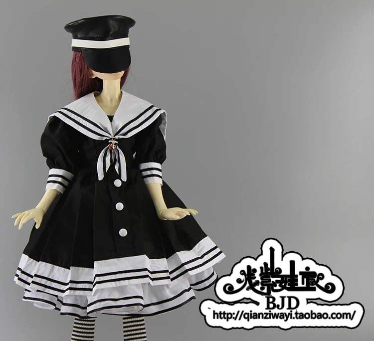 1/6 1/4 1/3 scale BJD sailor dress set for SD clothing BJD doll accessories,Not included doll,shoes,wig,other accessories 1569