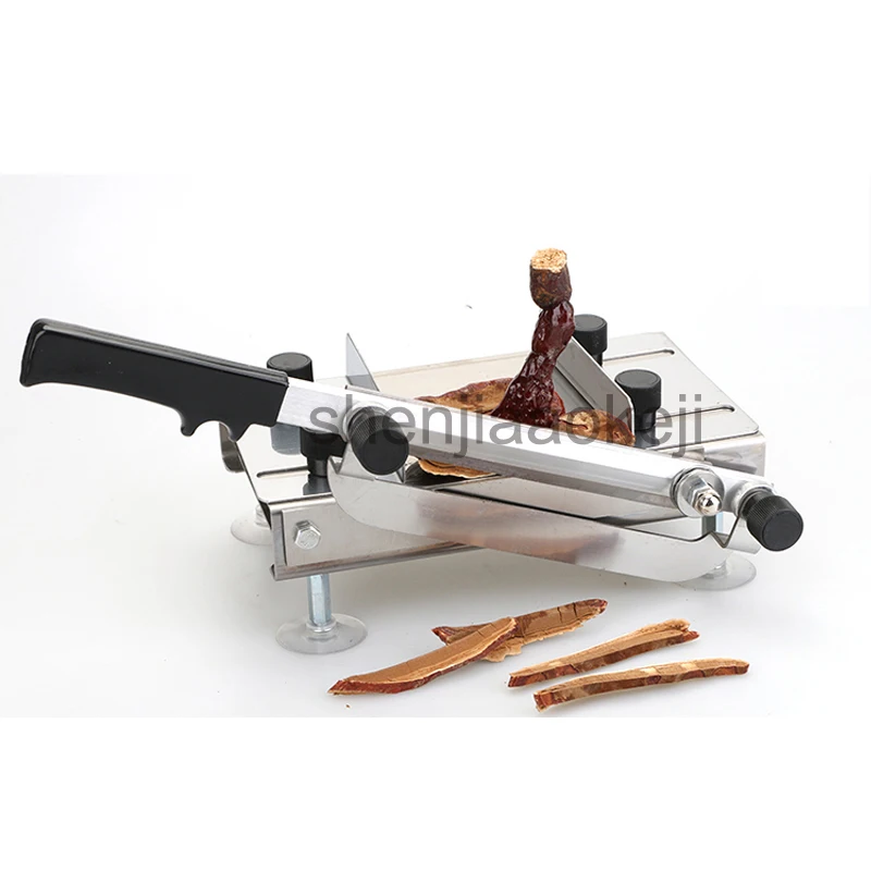 Manual do Cortador de carne Ginseng Antler aço Inoxidável da Máquina de Corte máquina de corte Máquina De Corte De alimentos à base de plantas Chinesas 1 pc