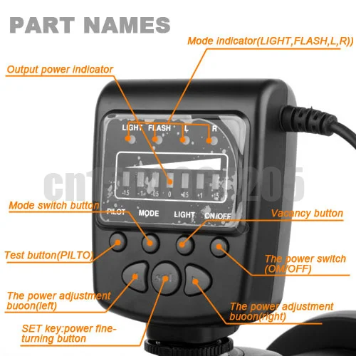 Кольцо-вспышка для 650D 5D Mark III, 600D, 7D, 60D, D7000, D3100, D3200, D5100, D5000, FC-100 светодиод