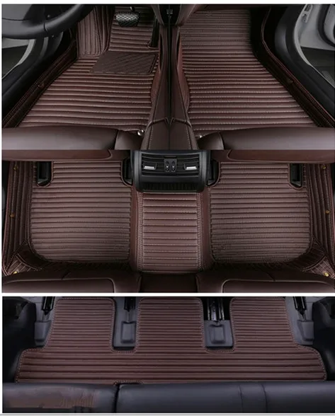 Custom special car floor mats for Mercedes Benz GLS 300 350d 400 450 500 550 7 seats 2019-2016 waterproof carpets for GLS 2018