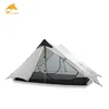 Lanshan 2 3f ul 기어 2 인 1 인 야외 초경량 캠핑 텐트 3 시즌 4 시즌 전문 15d silnylon rodless tent 2
