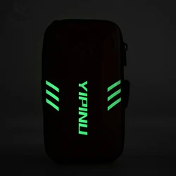 Bolsa reflectante impermeable para correr para hombre y mujer, funda para teléfono, brazalete deportivo, bolsa de muñeca para ciclismo, Fitness, gimnasio, Yoga