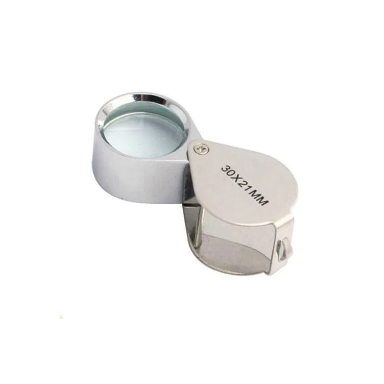 by dhl or ems 100pcs Mini 30x 30x21mm Loupe Magnifier Magnifying Triplet Jewelers Eye Glass Magnifier lin4874