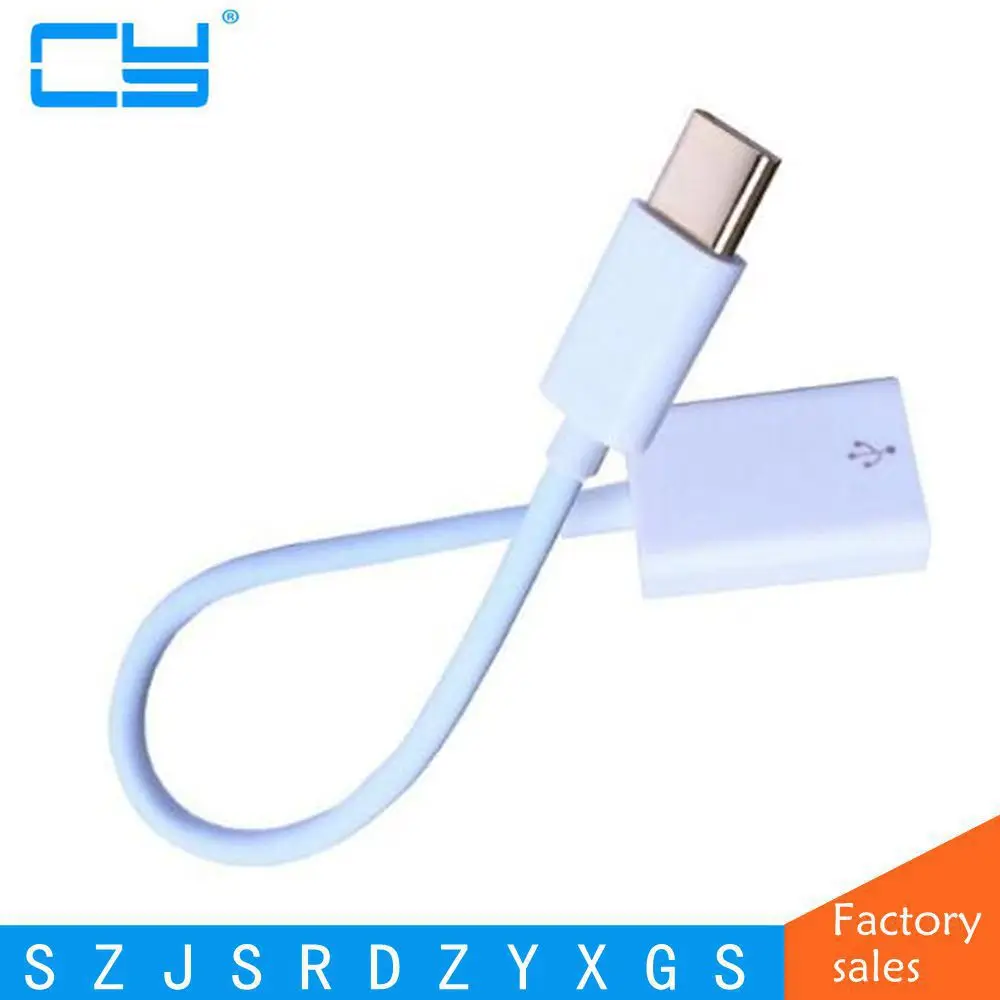 USB 3.1 Type C to USB2.0 Type A Male-to-Female OTG Data Connector Cable Adapter