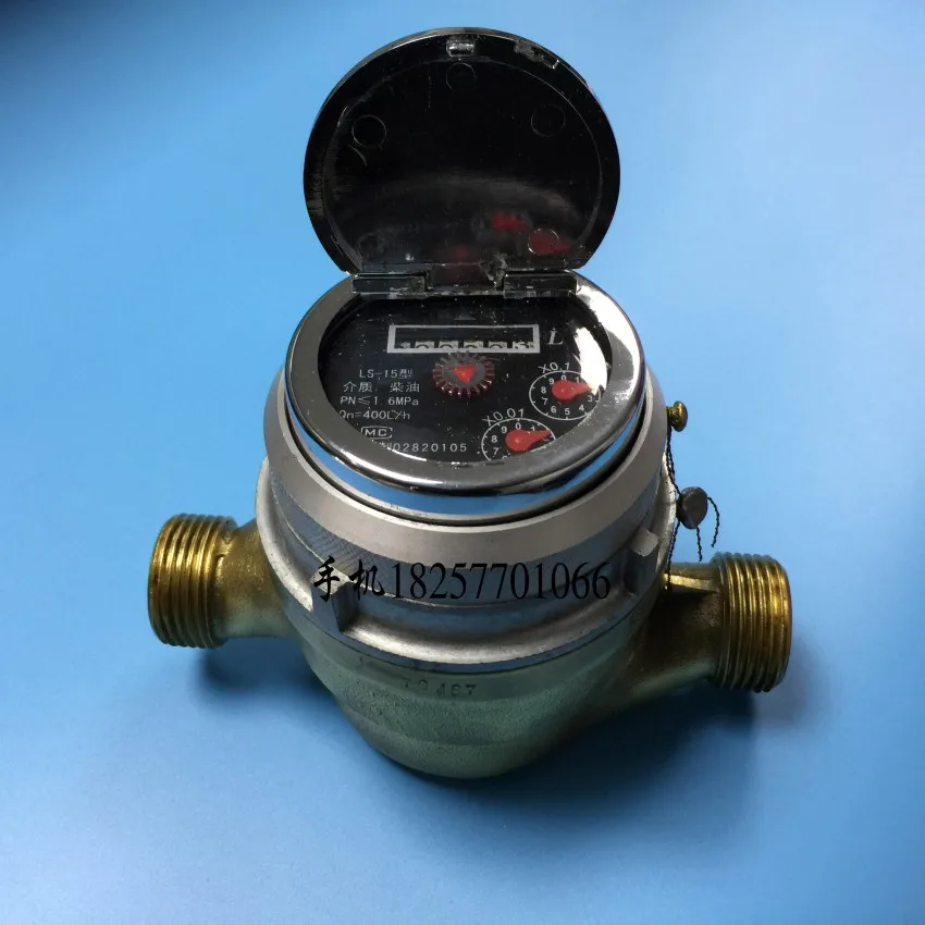 Rotary Piston Flowmeter LS-6 LS-8 Diesel Fuel Gauge Small Flow Self-flow 4 Points 6 Points 1 Inch