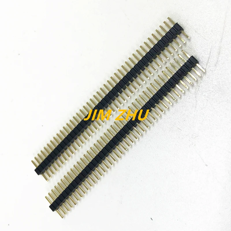 5Pcs/10pcs ROHS Gold-plated copper 1*40P 40Pins 1.27mm Single Row Straight Male Pin Header Strip For PCB