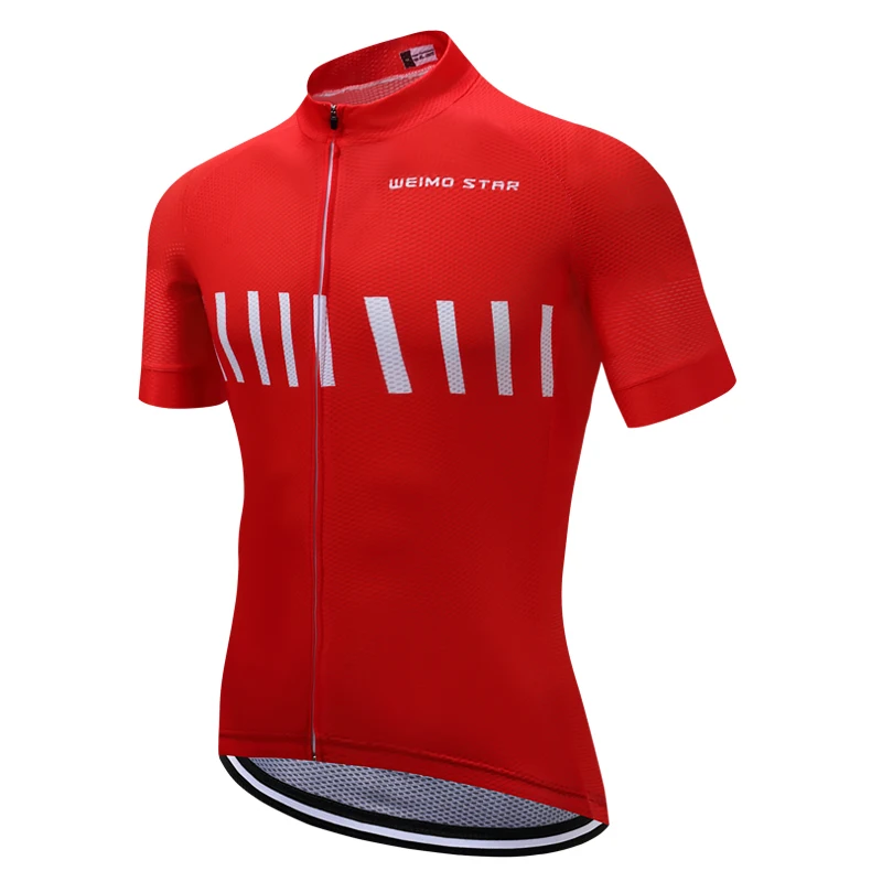 Red 2019 Cycling jersey Men's Bike jersey Pro MTB Shirts Short sleeve Team Maillot Ciclismo Top Bicycle jersey Racing for male