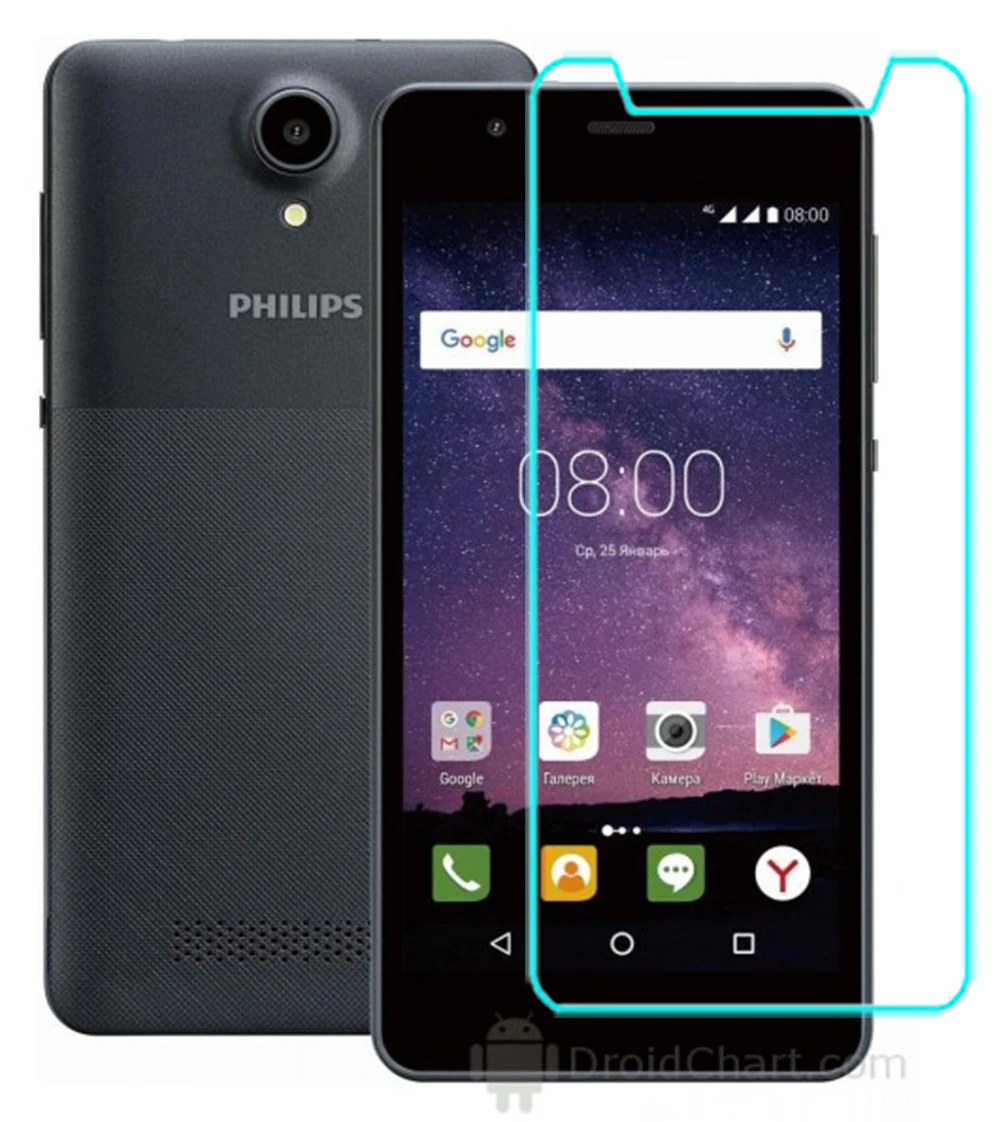 For Philips Xenium X588 X598 S386 Tempered Glass Screen Protector Protective Front Film Case FOR Philips S395 S318 S327 X586