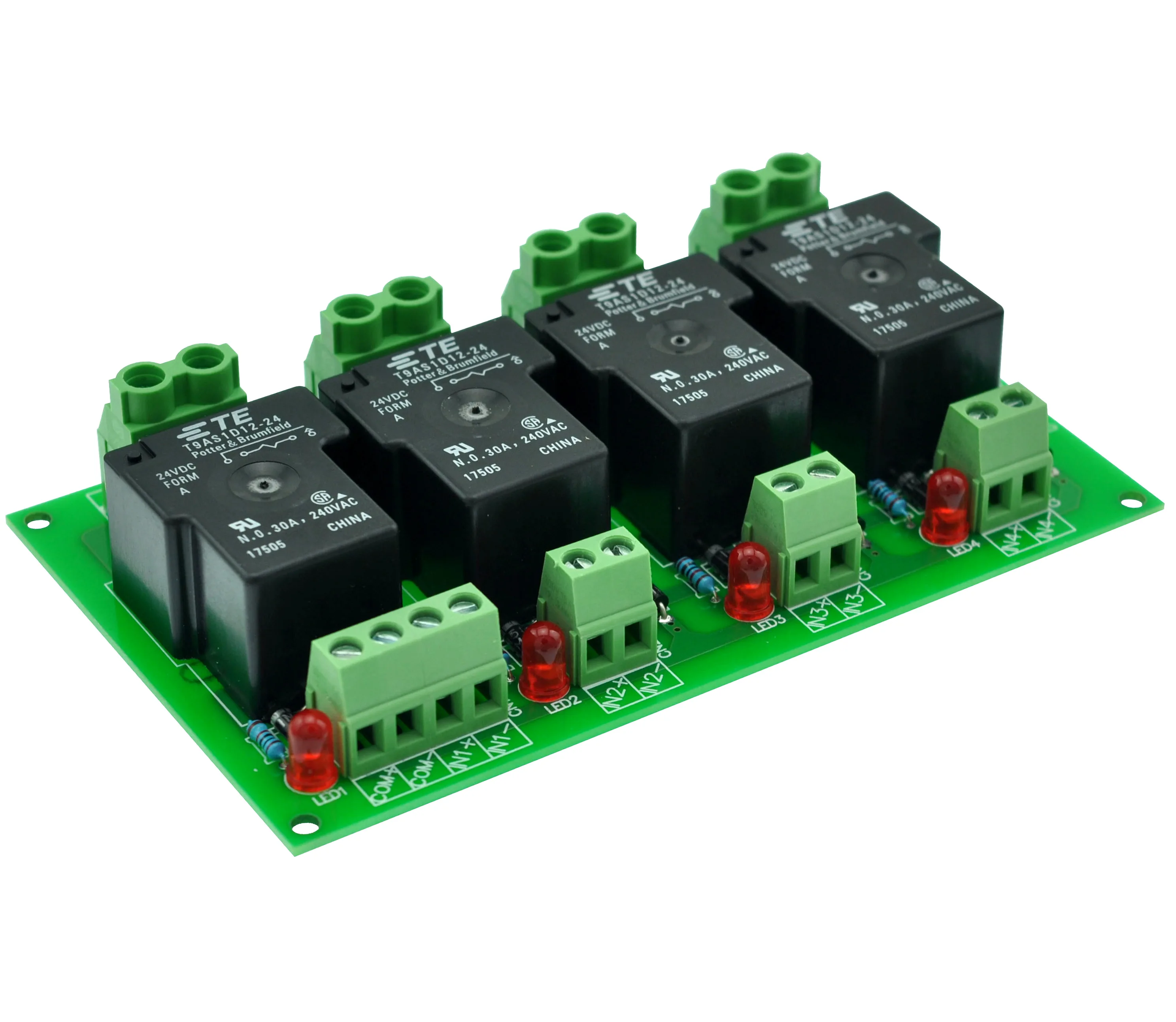 CZH-Labs 24V pasywny 4 SPST-NO 30Amp przekaźnik mocy płyta modułu.