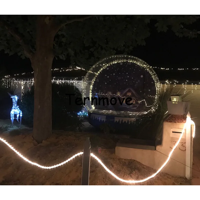 3m Inflatable Christmas Snow Globe Bubble Tent Promotion Tent Inflatable Globe with Air Pump Free snowball for advertising