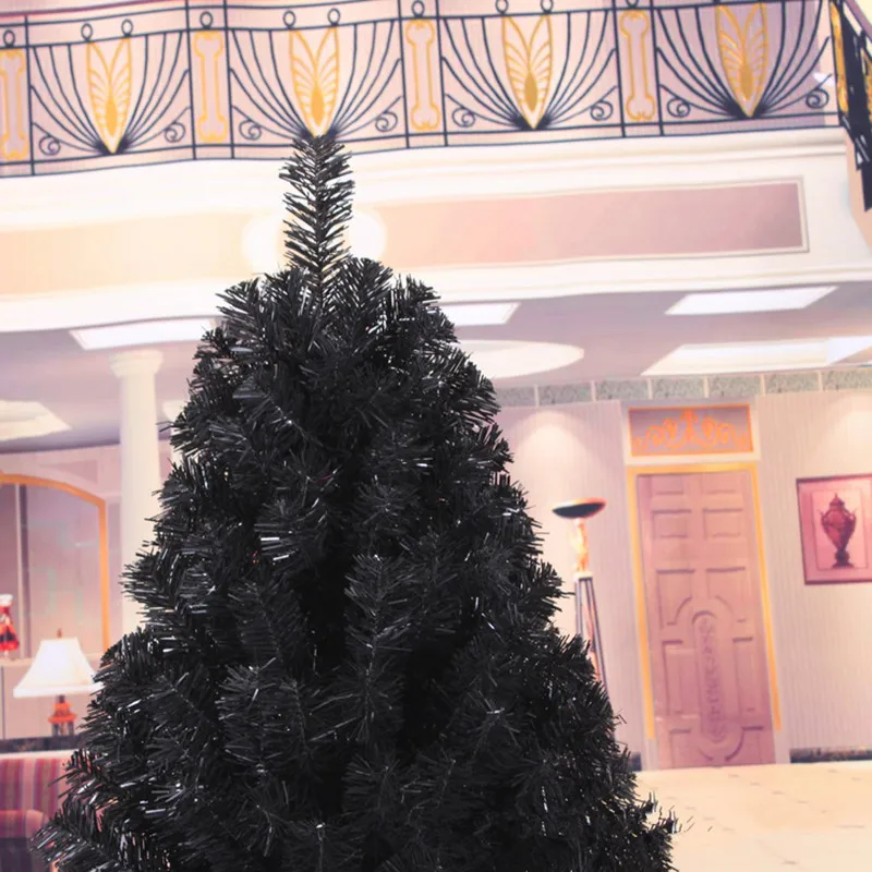 Teellook 1.2m/5.0m black encrypted Christmas tree Christmas New Year hotel mall home decoration decorations