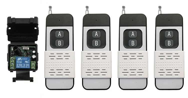 

500M Long Range DC12V 24V 1CH 10A RF wireless remote control switch System Transmitter+ Receiver light /lamp/ window/Garage Door