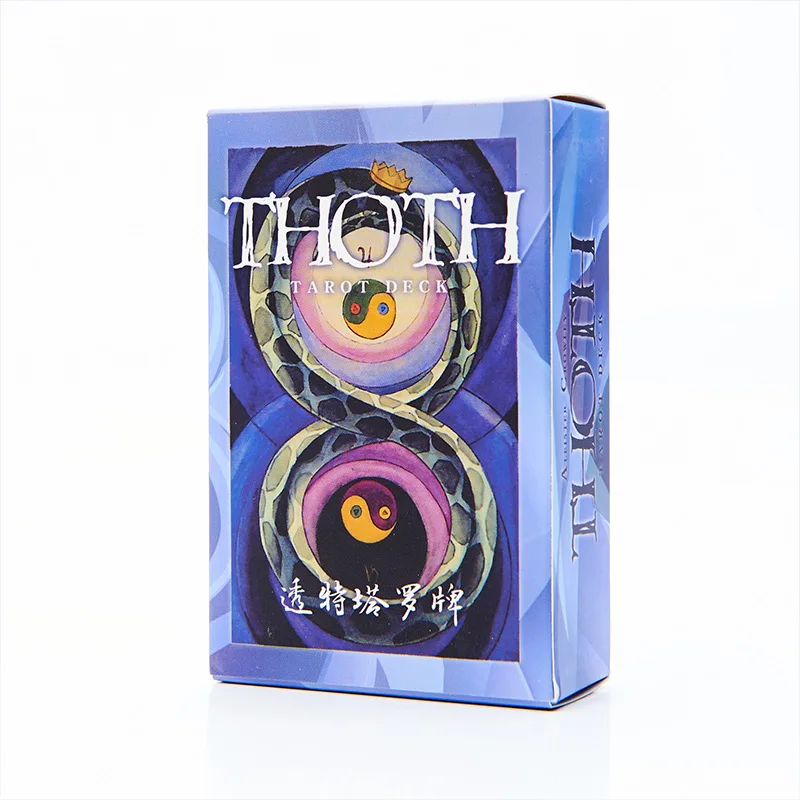 78pcs/set Aleister Crowley Thoth Tarot cards portable size board game card set Chinese