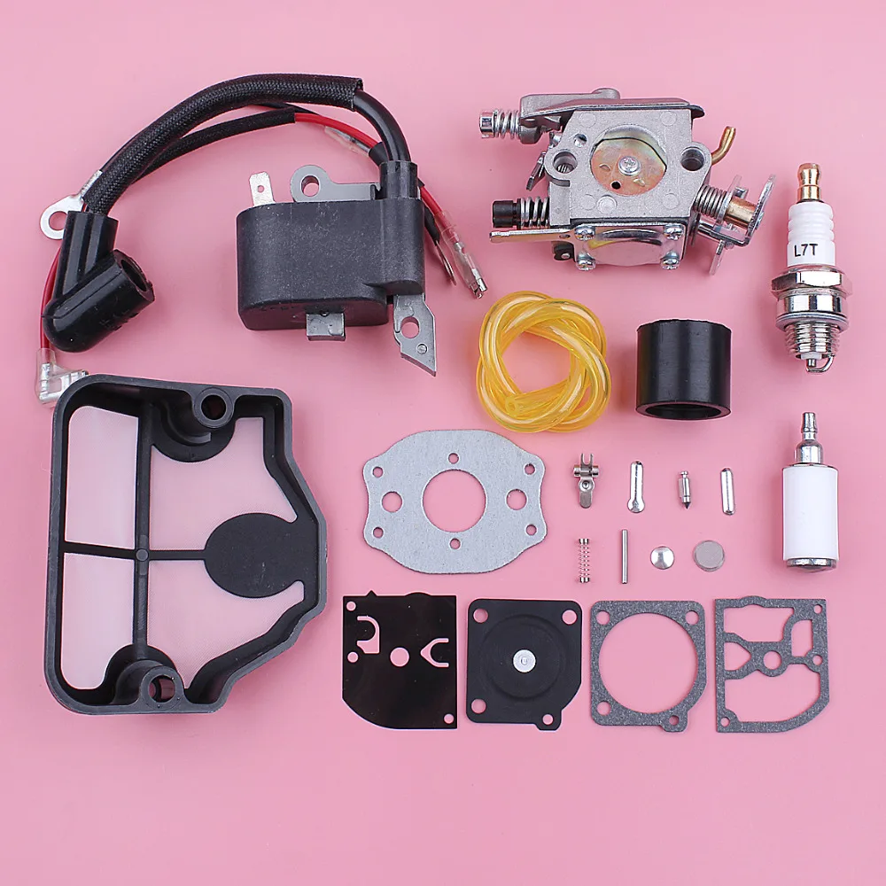 Picture 3: Carburetor Ignition Coil Kit For Husqvarna 136 137 141 142 36 Gasoline chainsaw Parts Zama Walbro Power Tool
