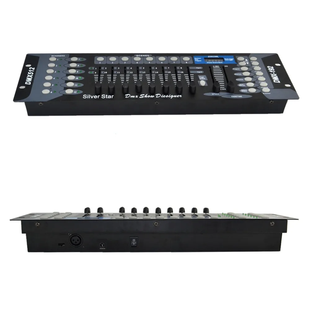 Sharelife Simple 192 DMX Channels Standard DMX 512 Signal Controller Console Operator With Joystick Microphone for Stage Light