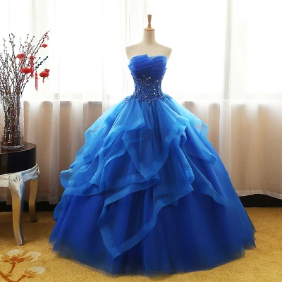 100%real venice carnival royal blue ruffled medieval dress princess Renaissance Gown queen Victorian/Marie/ Belle Ball/ball gown