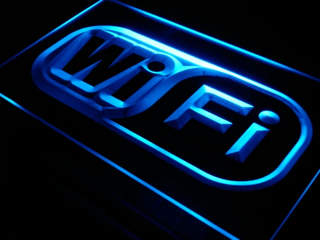 i373 Wi Fi Logo Free Internet Services Light Signs On/Off Switch 20+ Colors 5 Sizes