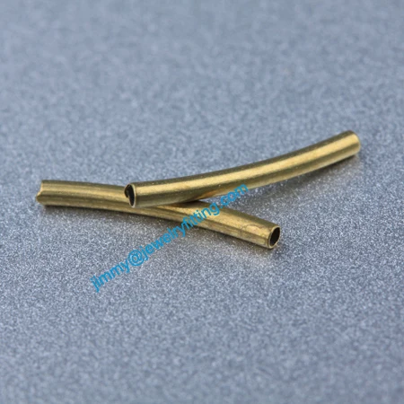 

Jewelry findings Raw Brass matel spacer tube beads Pave tube beads tube Bar 1.2*12mm