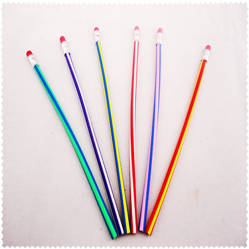 

Flexural deformation of Korean soft pencils Standard Pencils Cute Candy Color Student Stationery Office supplies learn supplies