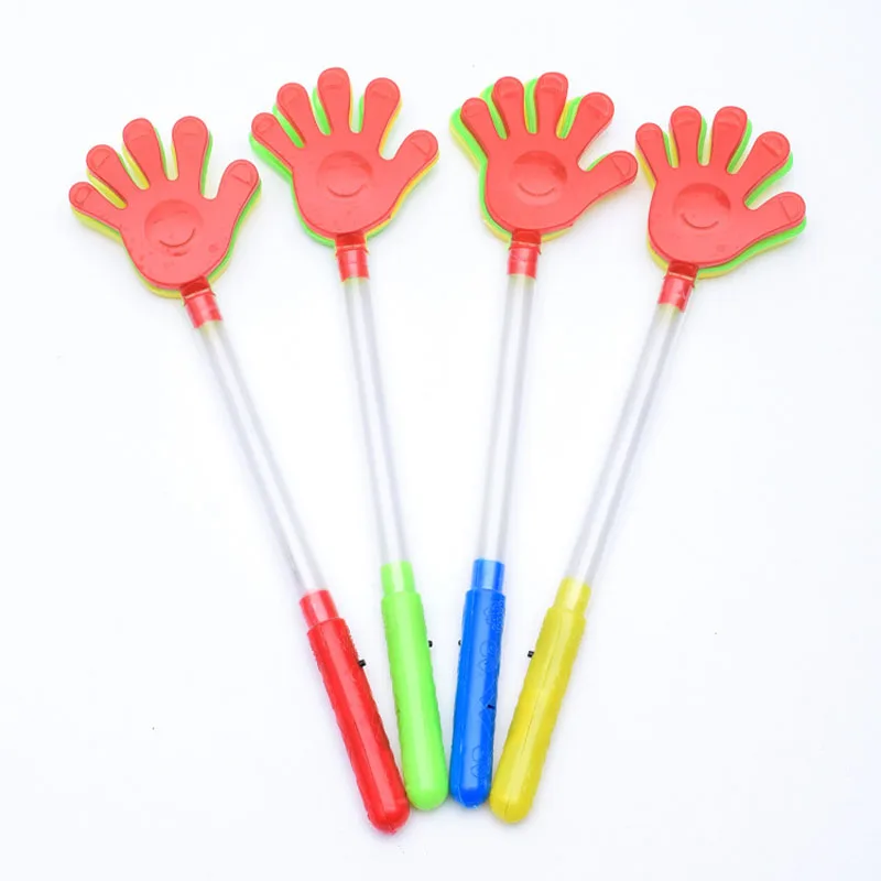 100pcs Colorful Flashing LED Glow Stick Hand Clapper For Wedding Birthday Festival Party Concert Cheering Light Sticks ZA5659