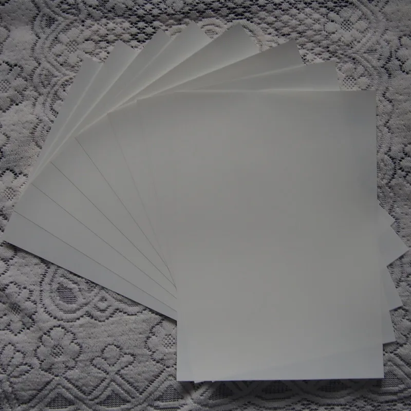 (A4*8 pcs) White Color Only PU Flex Vinyl Paper High Quality PU Heat Transfer Vinyl Cuttable PU Film for T-shirts W608.