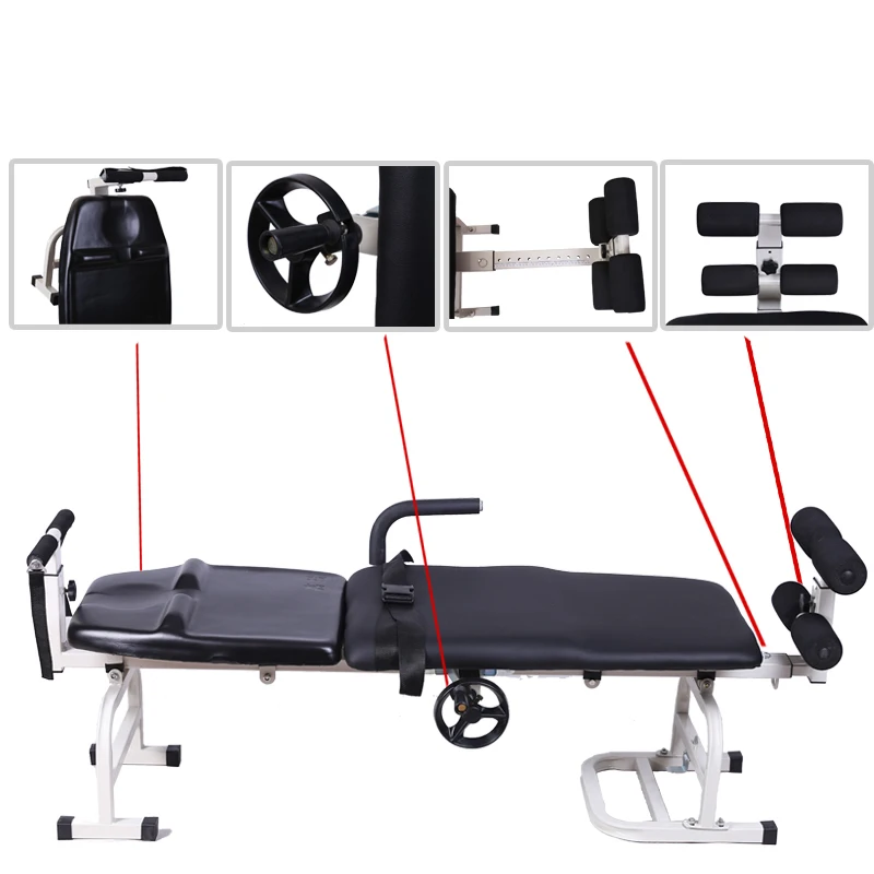 Lumbar disc stretcher cervical household whole body tractor tractor traction bed folding bed guards