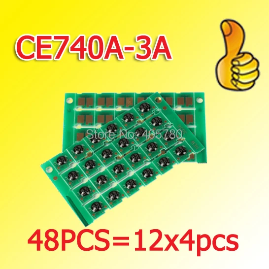 

12x4pcs CE740A drum chip compatible for Color LaserJet CP5220/5225/5225dn ++