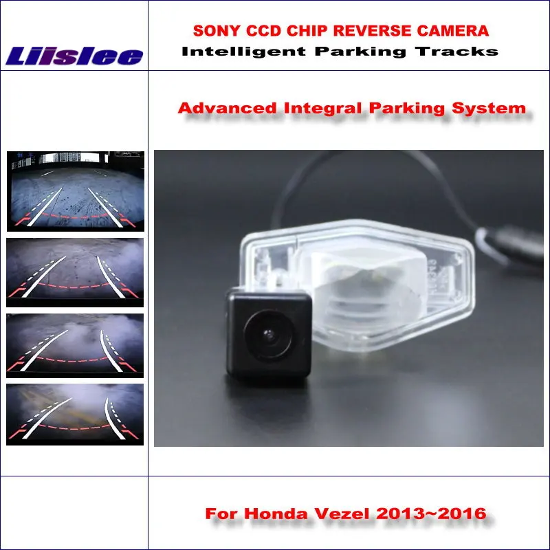 

Auto Intelligent Parking Tracks Backup Reverse For Honda Vezel 2013~2016 Car Rear View Camera Dynamic Guidance Tragectory