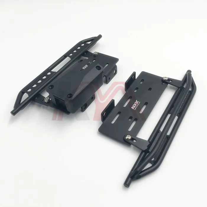 1pair Metal Side Pedal & Receiver Box For 1/10 Cherokee Wrangler Axial Scx10 90046 90047 90048 Side Pedal Foot Pedal