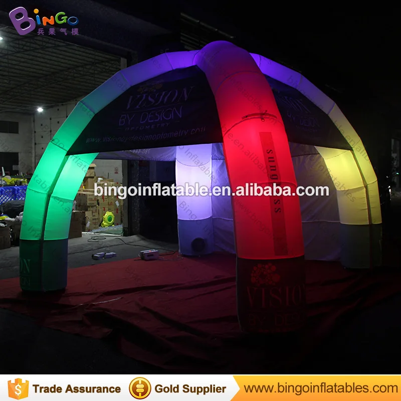 Venta caliente tienda de campaña de cúpula inflable tiendas de campaña tienda india para niños N adultos con luces que cambian de color tiendas de campaña China