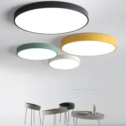 Modern Macaron Ceiling Lights Round LED Ceiling Lamp Colorful kitchen lamp Living room light bedroom kids room indoor lighting