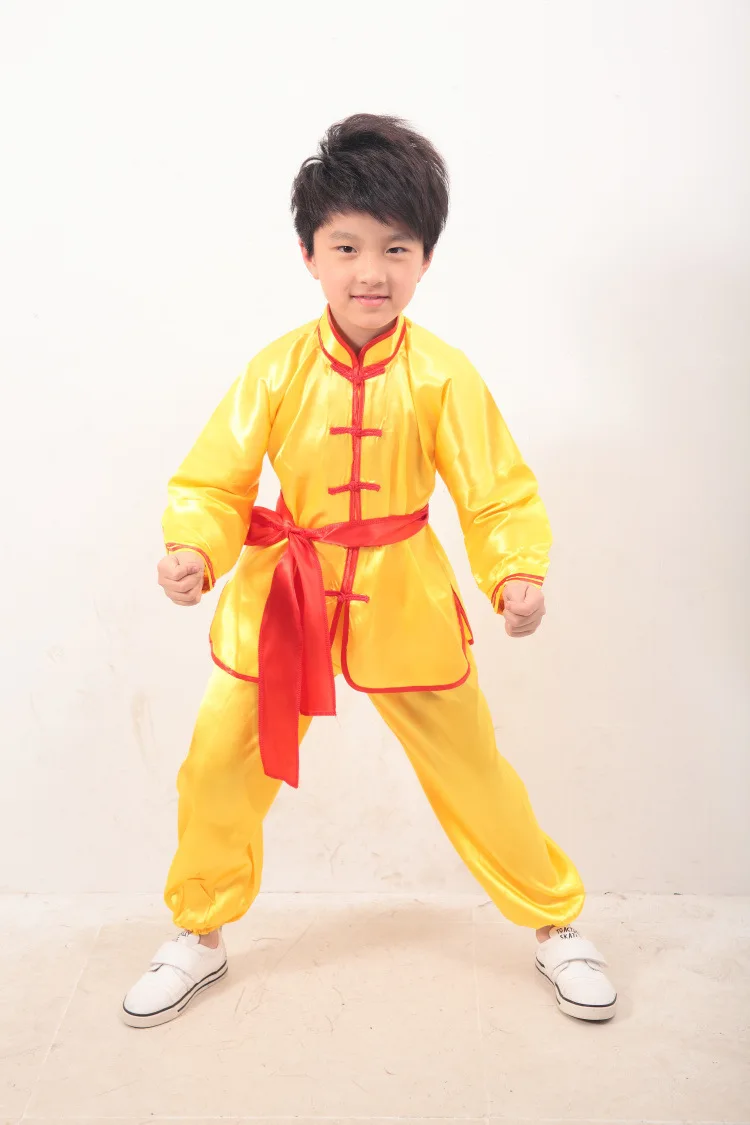 preschool students martial arts tai chi performance clothing costumes of adult boy and girl  uniforms