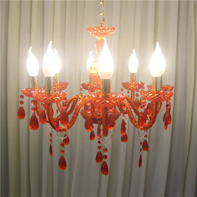 New style wedding table decoration centerpiece red lightting crystal candelabra votive holder candle holders senyu87