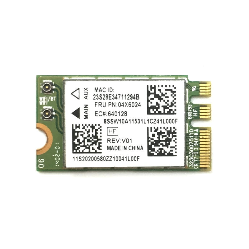 Atheros Original Wifi Bluetooth 4.0  QCNFA335 NGFF Wireless Card For G40-30 G50-30 45 70 B50 Z50-70 V1000 Flex 20 FRU: 04X6024