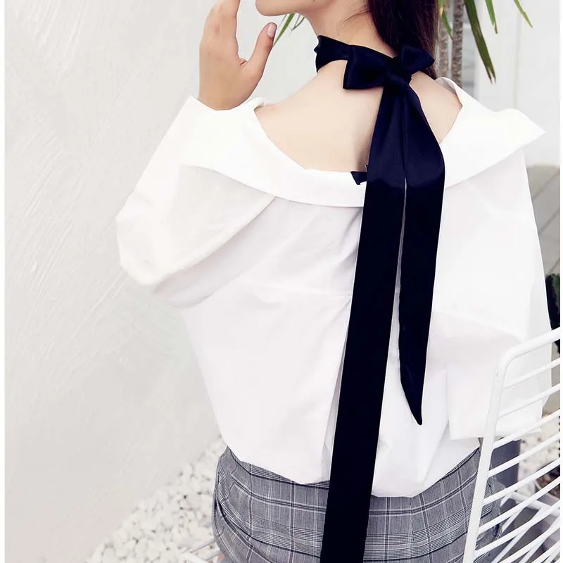 5X200CM Small Long Imitated Silk Neckerchiefs For Women Printed Satin Belt Ladies Neck Scarfs Bag Strap Hair Scarf Skinny Scarf