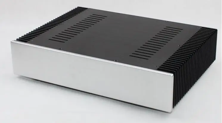 LL4309 Aluminiumgehäuse, Leistungsverstärkergehäuse, Klasse A, AMP-Box, Doppelkühlkörper