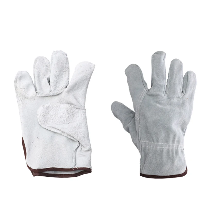 1 pair TIG Welding Gloves Soft Sensitive Gloves Single/double layer Cowhide Cuff High Quality Welding Gloves