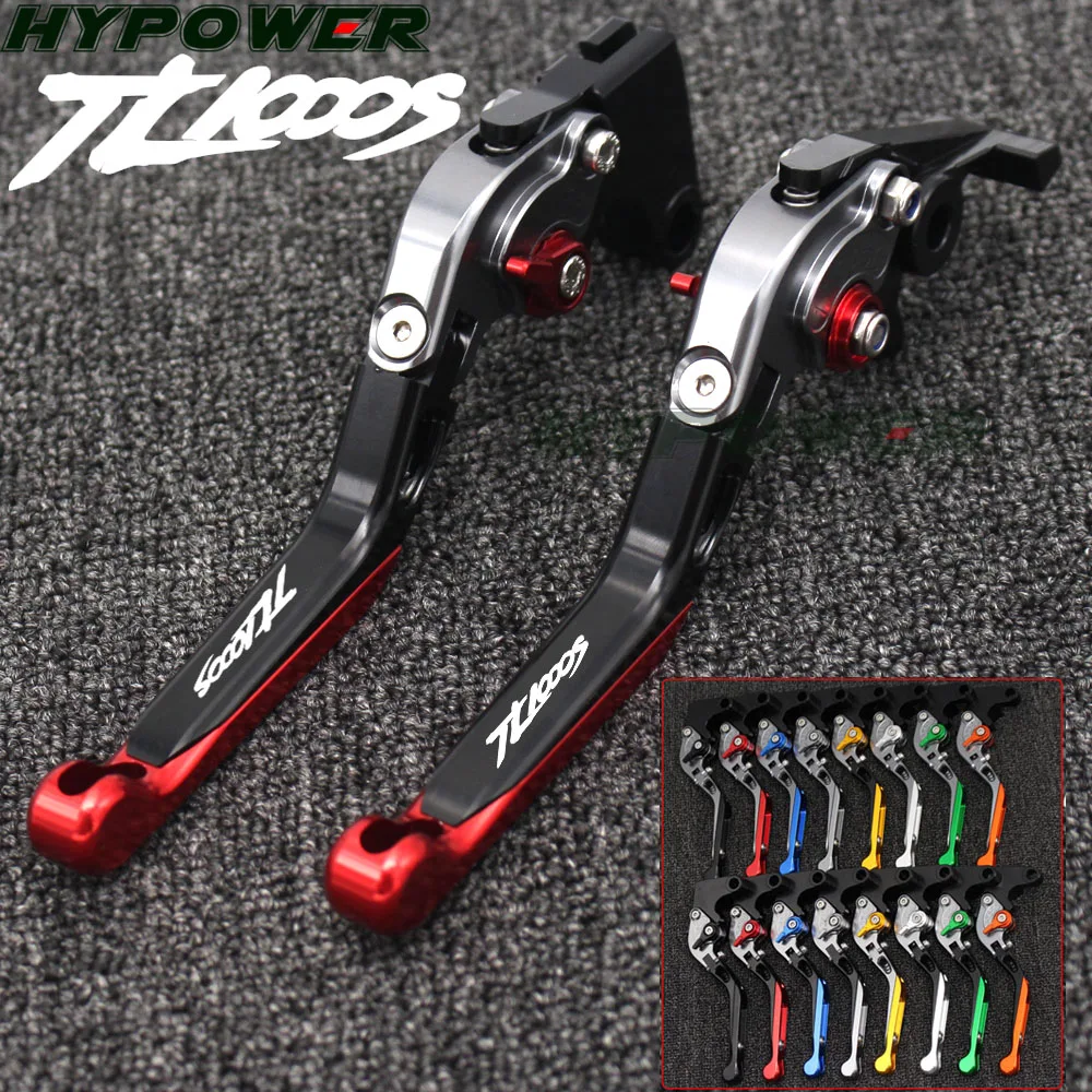 

With Logo CNC Adjustable Folding Extendable Motorcycle Brake Clutch Levers For SUZUKI TL1000S TL 1000 S 1997 1998 1999 2000 2001