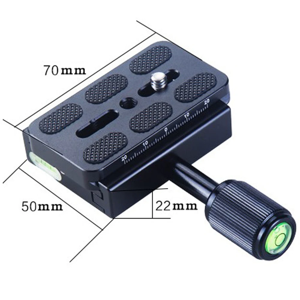 KZ-30 universal placa de liberação rápida com 1/4 "parafuso para tripé bola cabeça para canon nikon sony dslr monopé