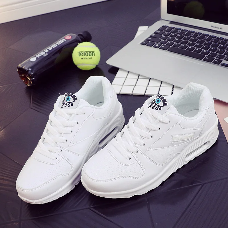 

Sneakers Female Student Shoes Woman Comfortable Leather Sports Shoes All Match Flat Walking Shoes Travel Ventilation Women Shoe