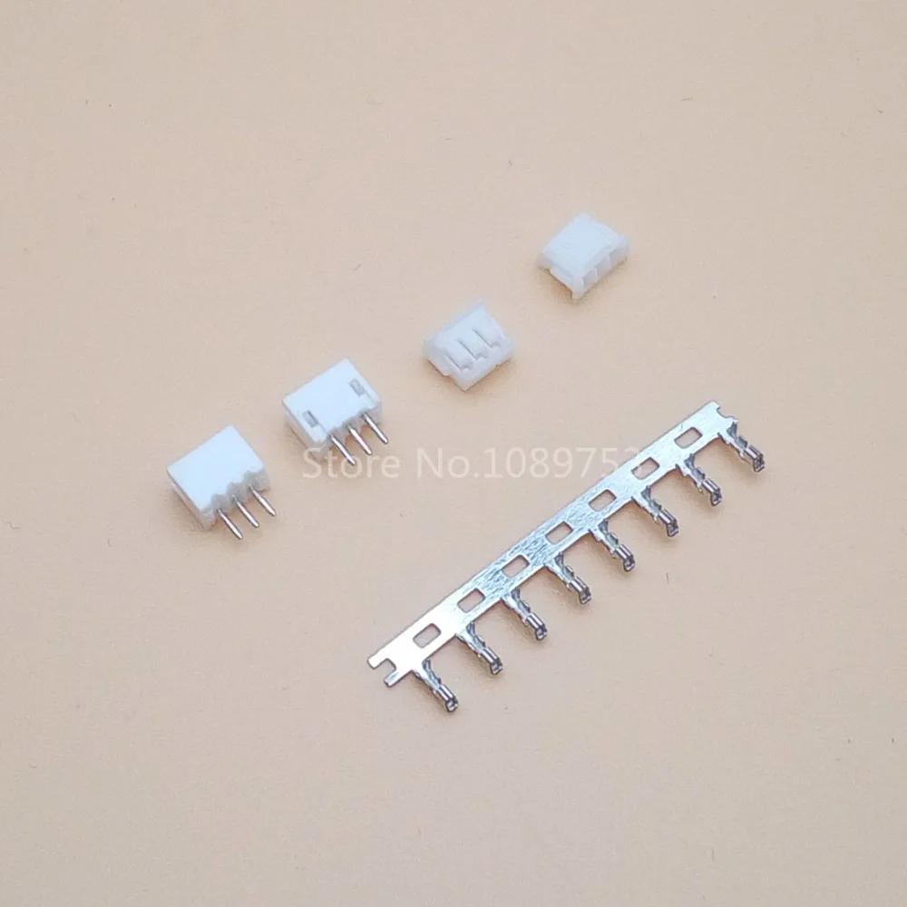 100 Sets JST ZH 1.5mm 2/3/4/5/6/7/8/9/10Pin Straight Pin Male, Female Connector Socket with Crimps