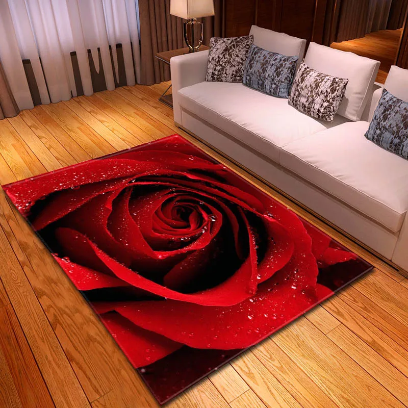 

modern Nordic 3D flower carpets home living room bedroom tatami rugs sofa bedside study area rug kitchen bathroom Antiskid mats